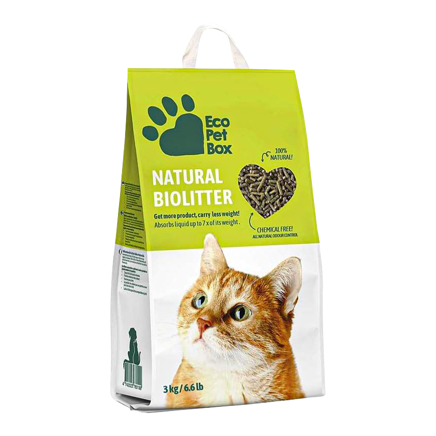 natürliches Katzenstreu aus Holz EcoPetBox