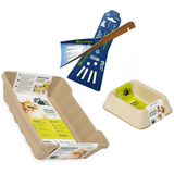 Recyclebare Katzentoilette aus Karton mit hohem Rand