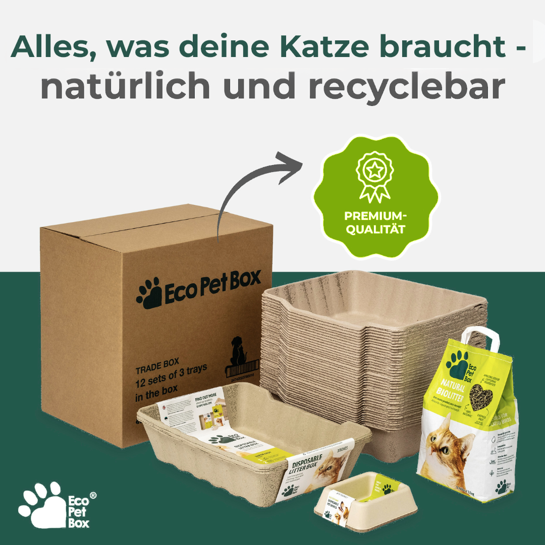 katzen wassernapf papier recycelbar