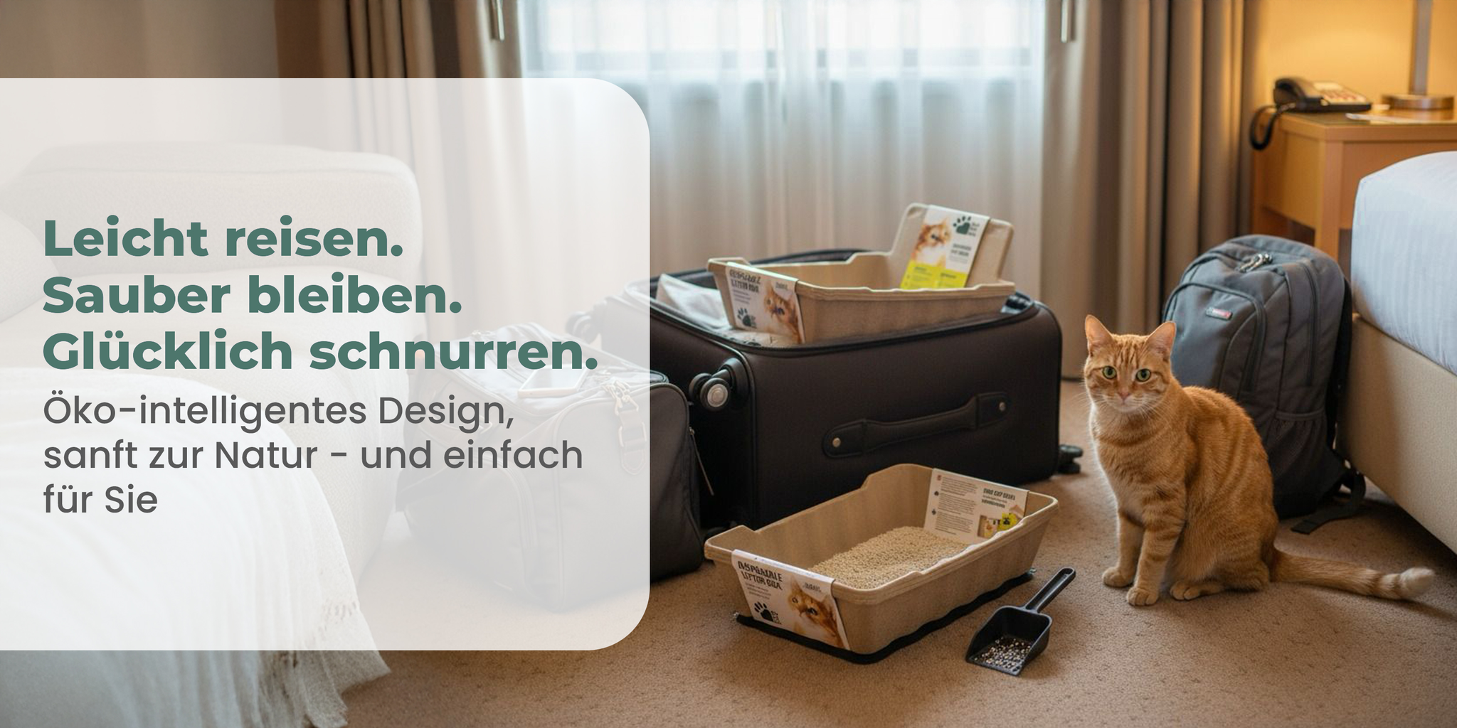 Recyclebare Katzentoilette aus Karton mit hohem Rand