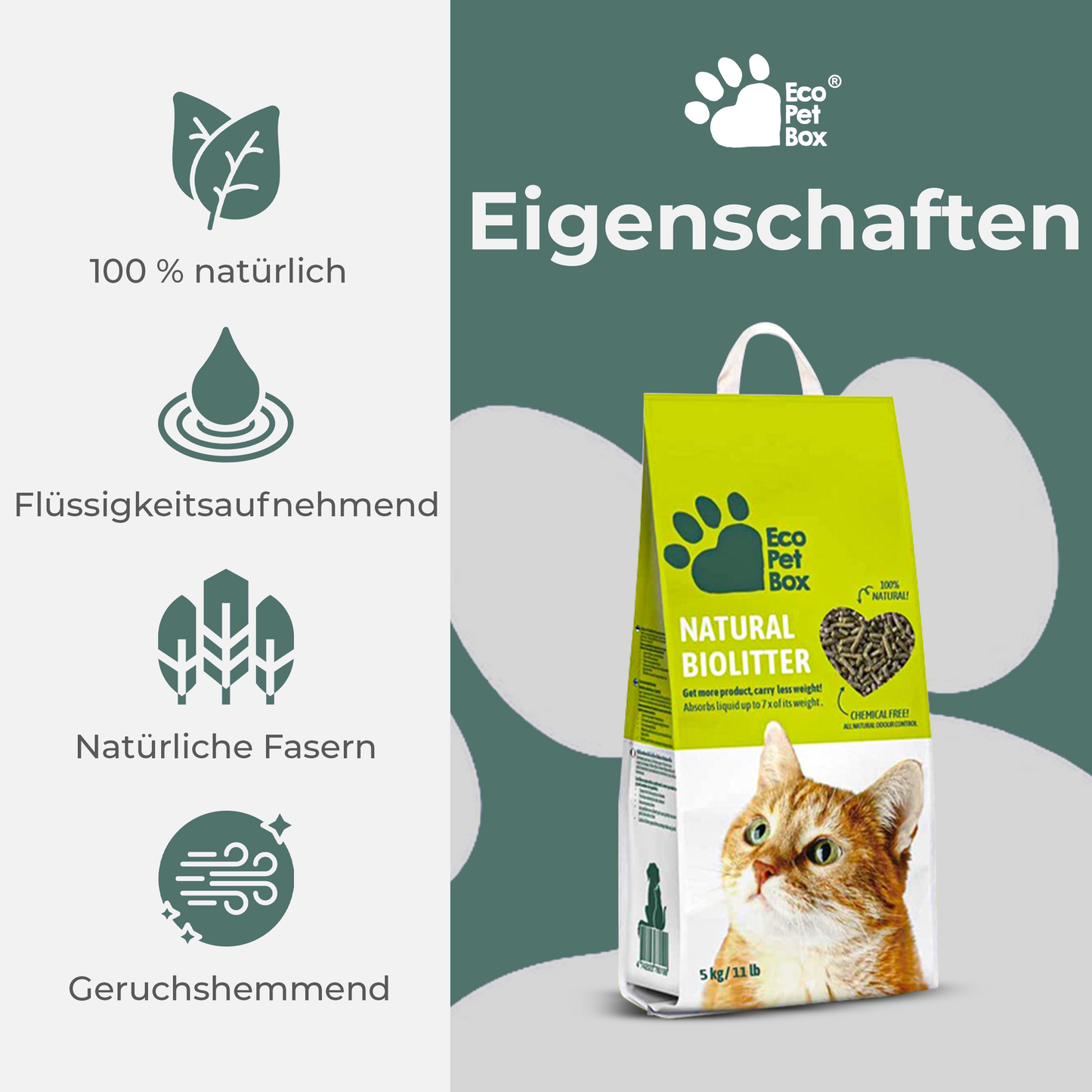 Holzpellets Katzenstreu EcoPetBox