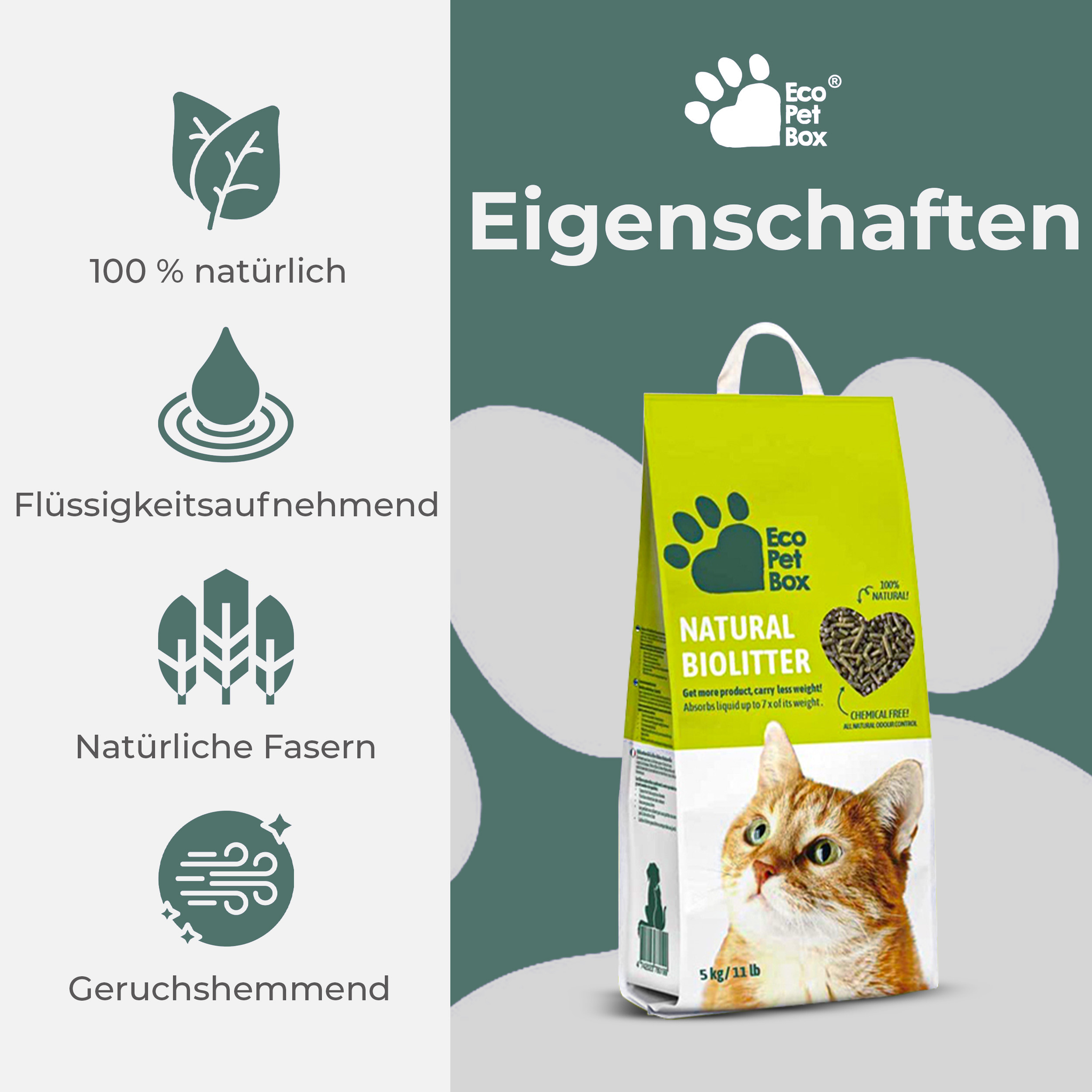 Holzpellets Katzenstreu EcoPetBox