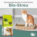 biologisch abbaubares Katzenstreu Holz