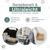 Reisebereite Katzentoilette